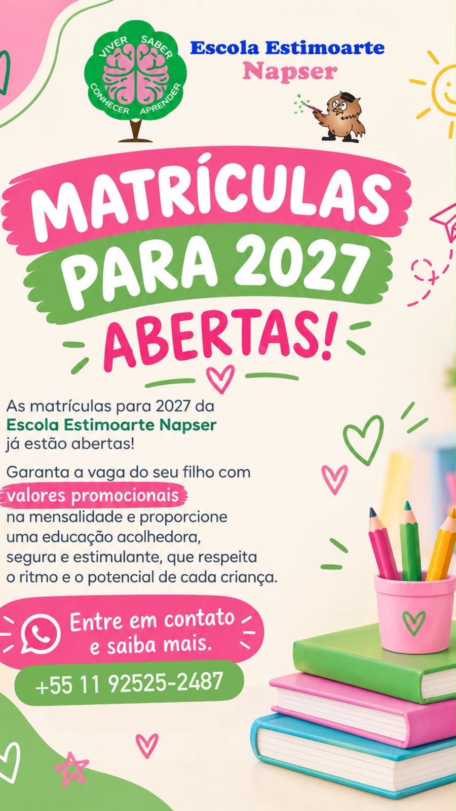 Matrículas e Bolsa 2027